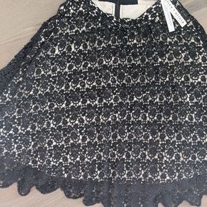 Alice + Olivia NWT Black Beaded Skirt Size 2